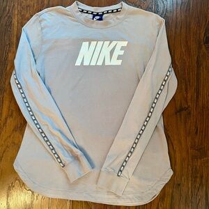 Nike Gray Crewneck Long Sleeve T Shirt